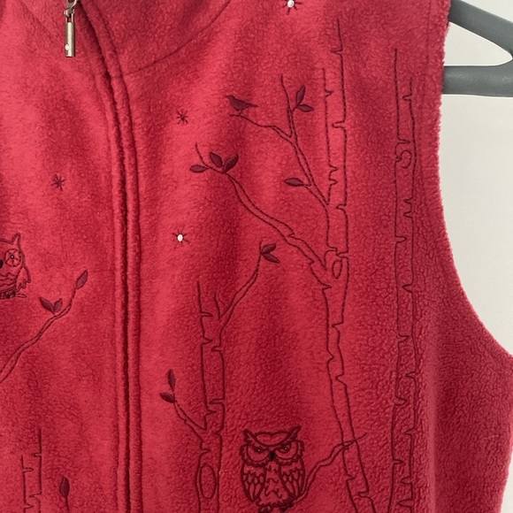 Vintage Northern Reflections Woodland Zip Up Fleece Vest, Size Medium - Picture 7 of 13